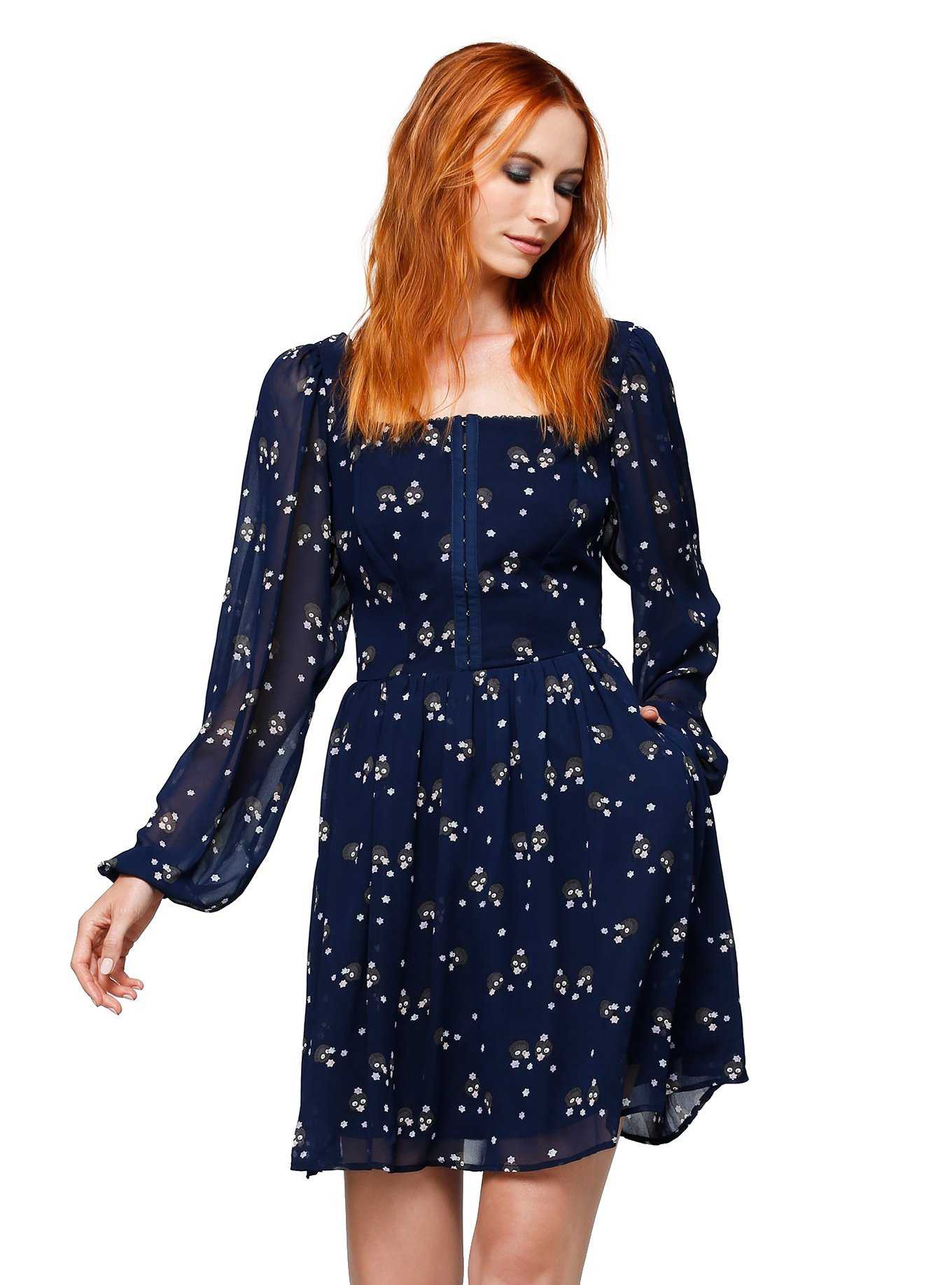 Women's retro sun moon print hooded long sleeve online dres