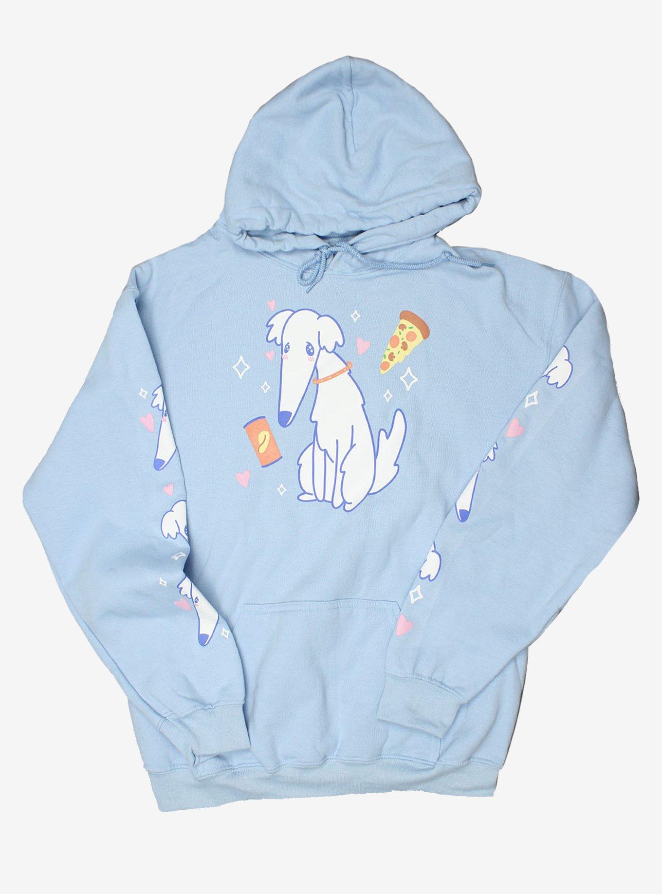 Borzoi Snacks Hoodie, BABY BLUE, hi-res