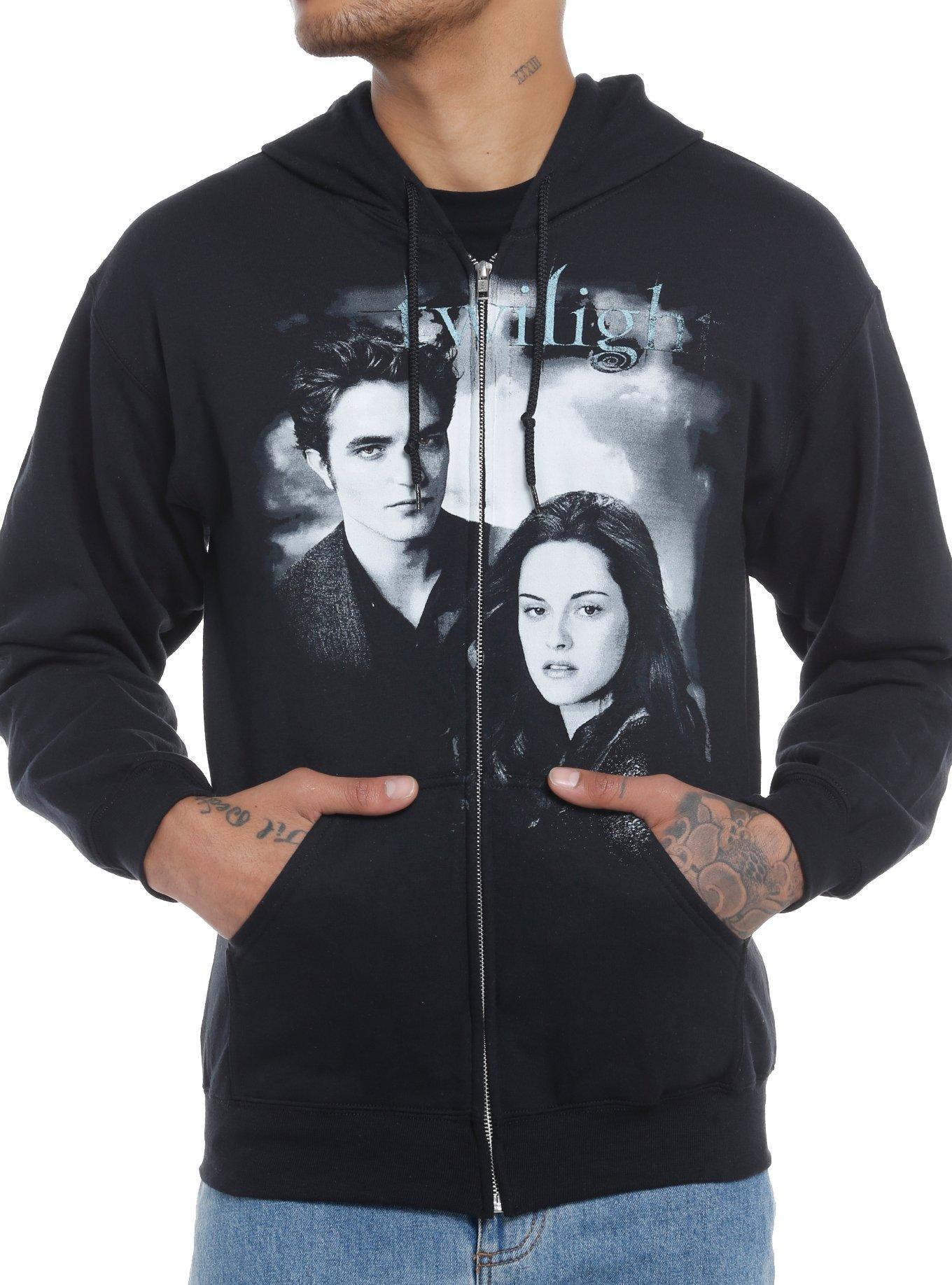 Twilight Edward & Bella Monochrome Fog Hoodie, BLACK, hi-res