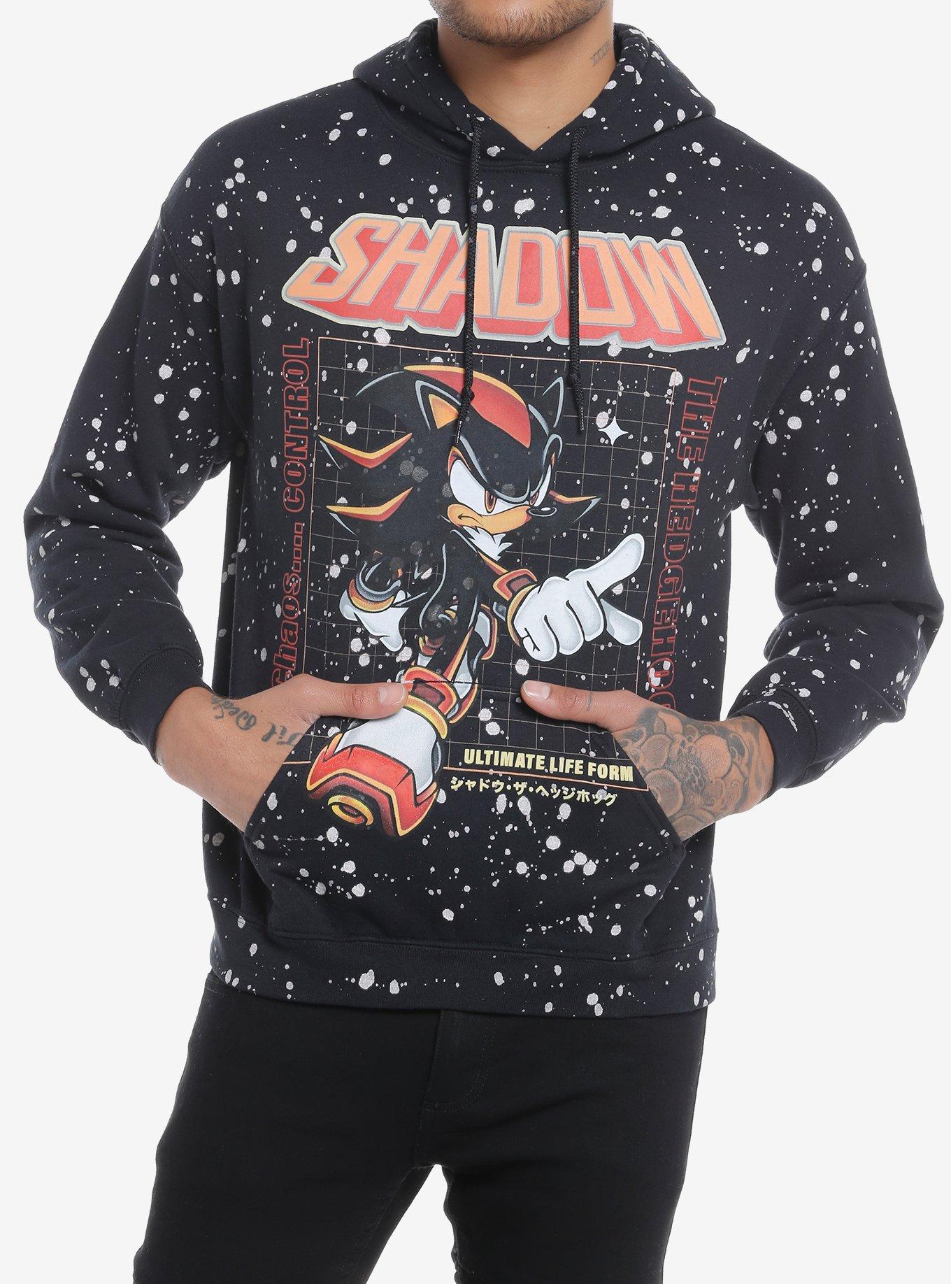 Sonic The Hedgehog Shadow Speckled Hoodie | Hot Topic