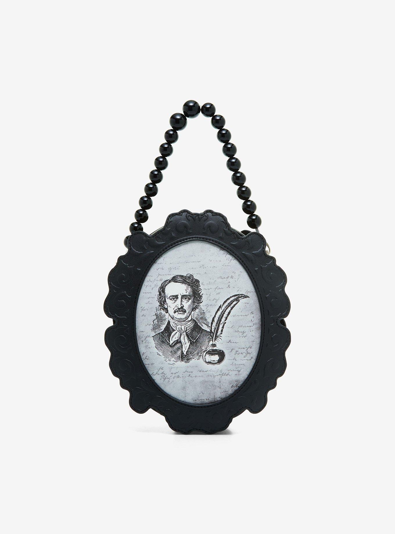 Edgar Allan Poe Cameo Crossbody Bag, , hi-res