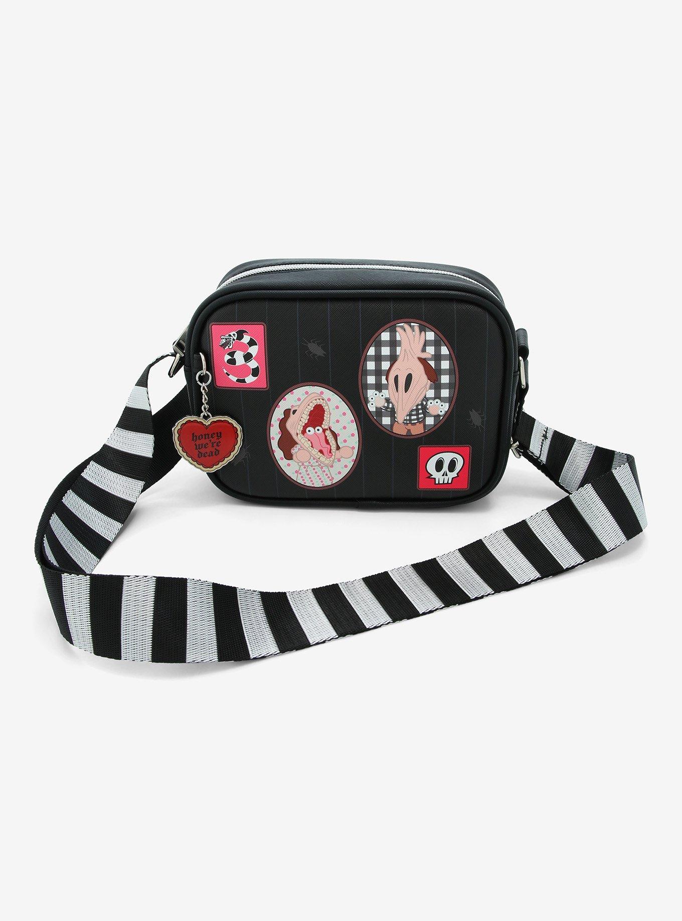 Beetlejuice Chibi Camera Crossbody Bag Hot Topic