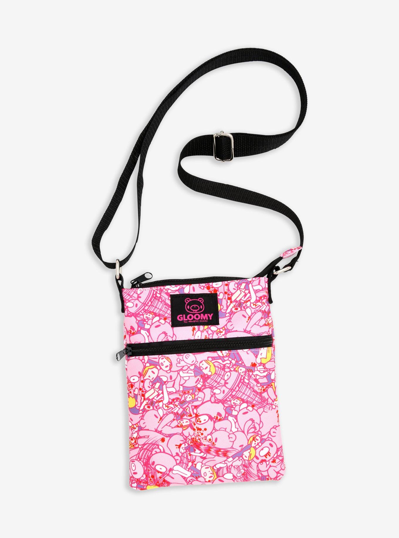 Gloomy Bear All Over Passport Crossbody Bag