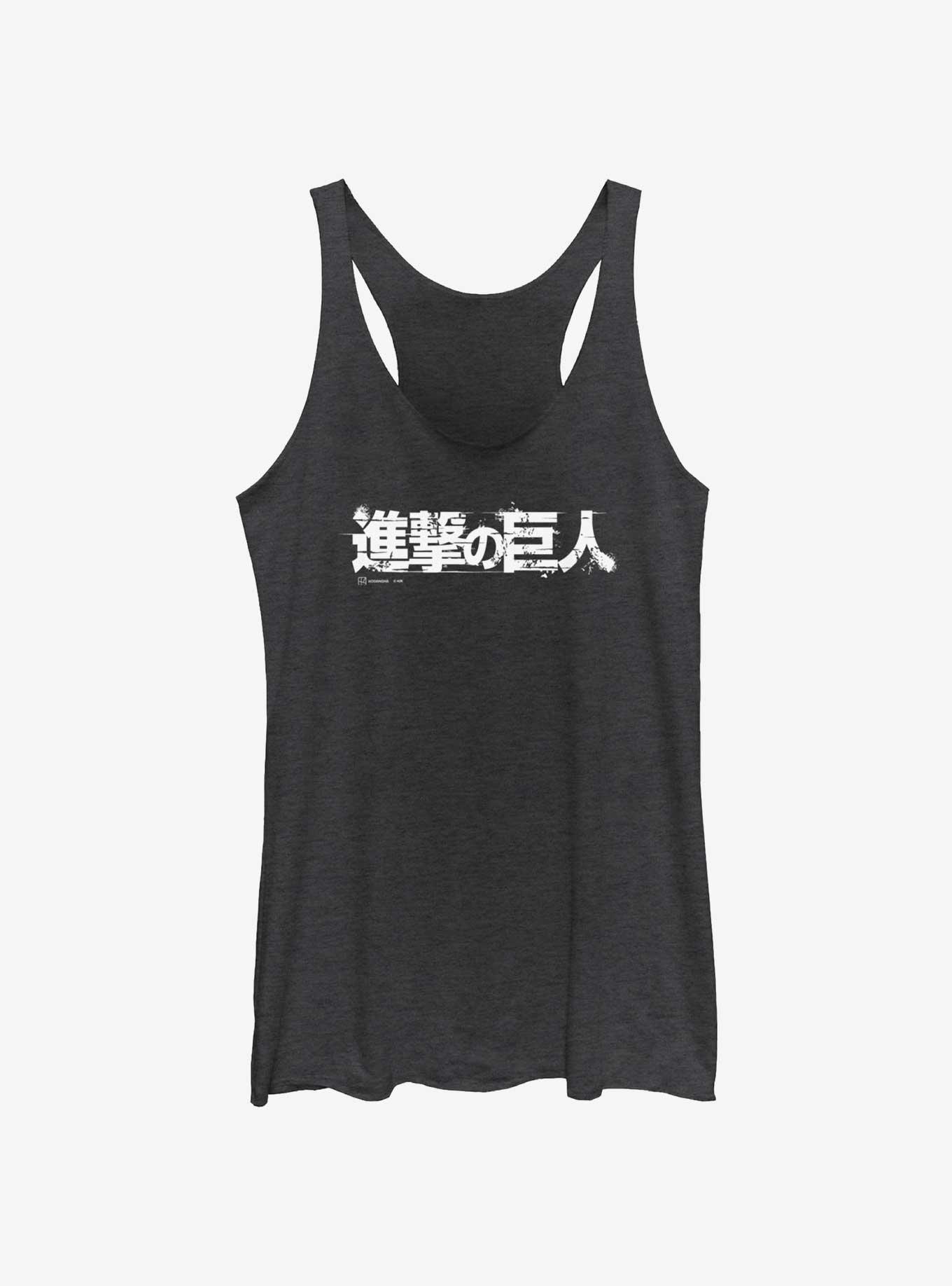 Attack on Titan Japanese Logo Womens Tank Top