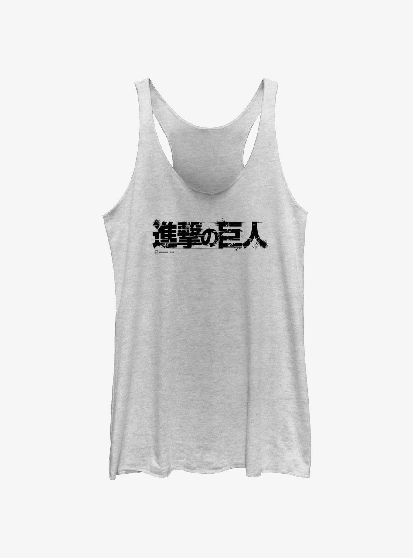 Attack on Titan Japanese Logo Womens Tank Top