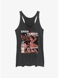 Attack on Titan Eren Yeager Collage Womens Tank Top, BLK HTR, hi-res