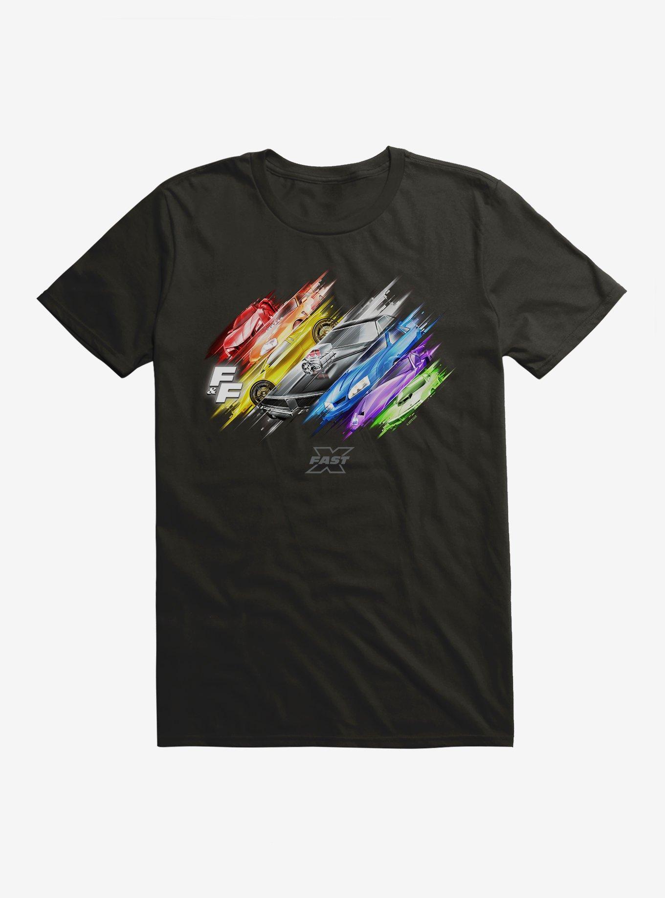 Fast X Car Line Up Slash T-Shirt, , hi-res