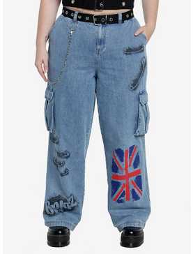 Bratz Pretty 'N' Punk Spray Paint Denim Pants Plus Size, , hi-res