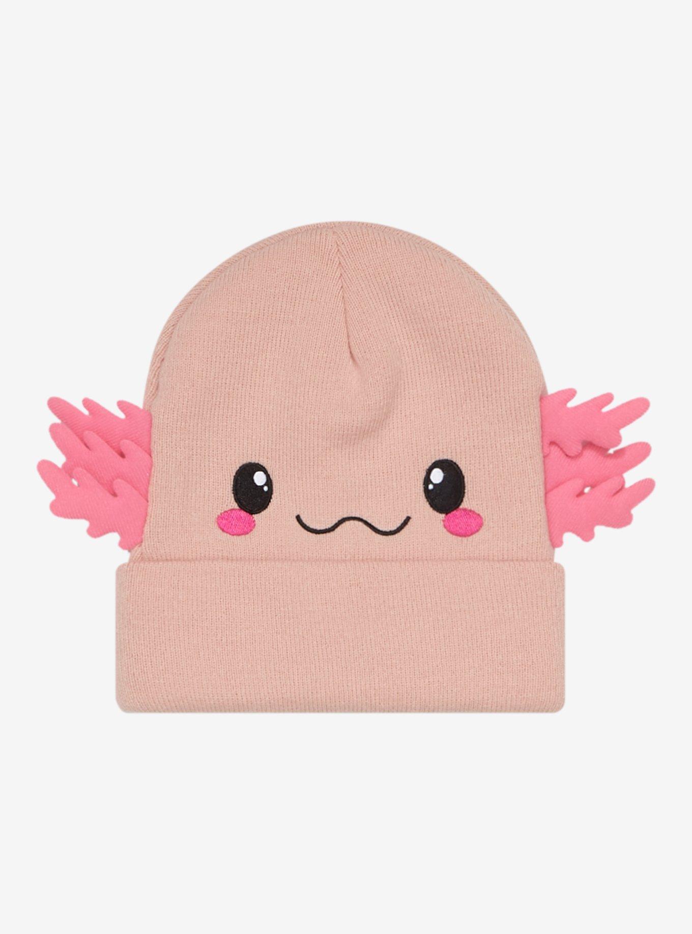 Pink Axolotl Figural Beanie, , hi-res
