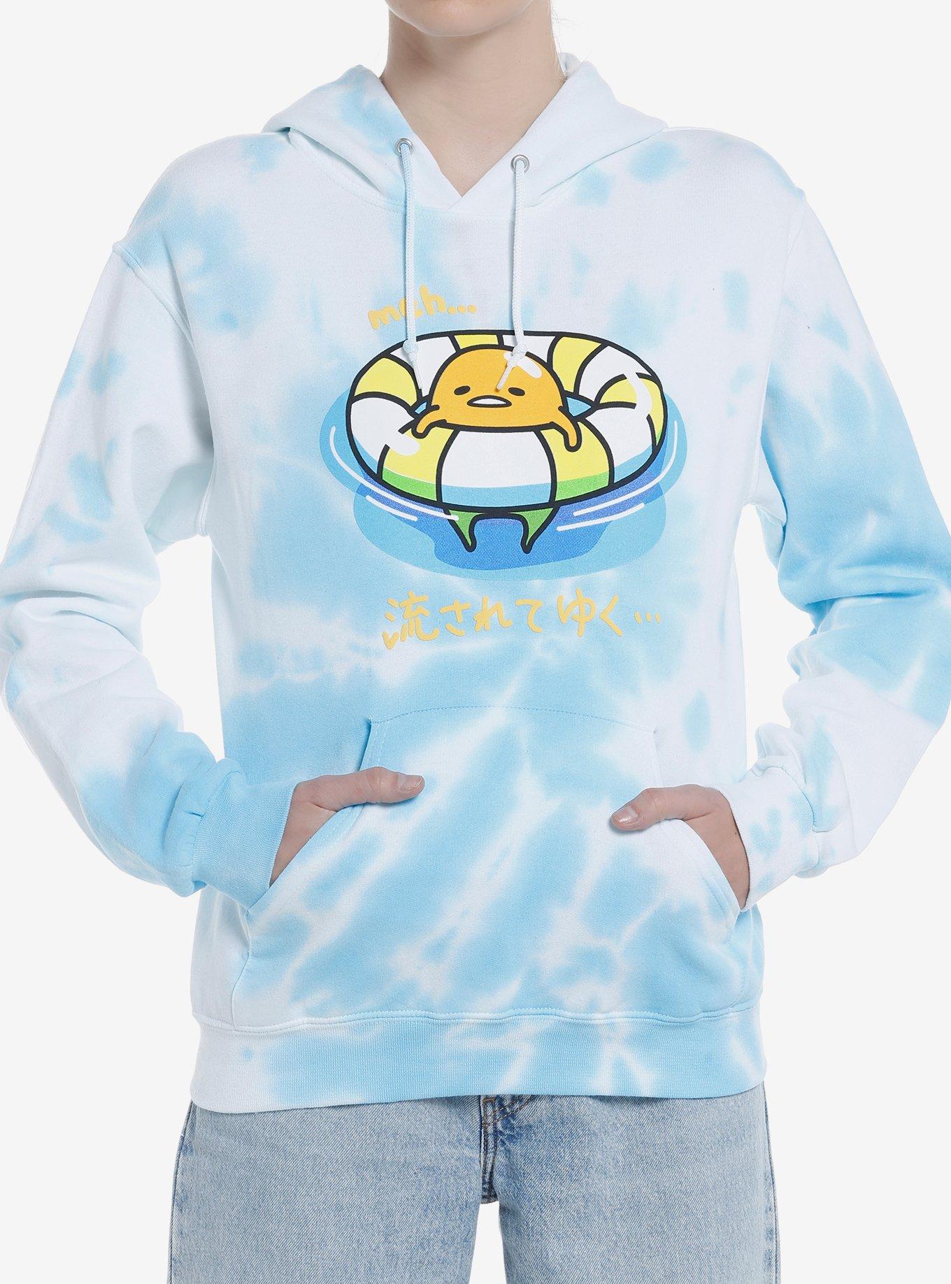 Gudetama Pool Tie-Dye Girls Hoodie, MULTI, hi-res