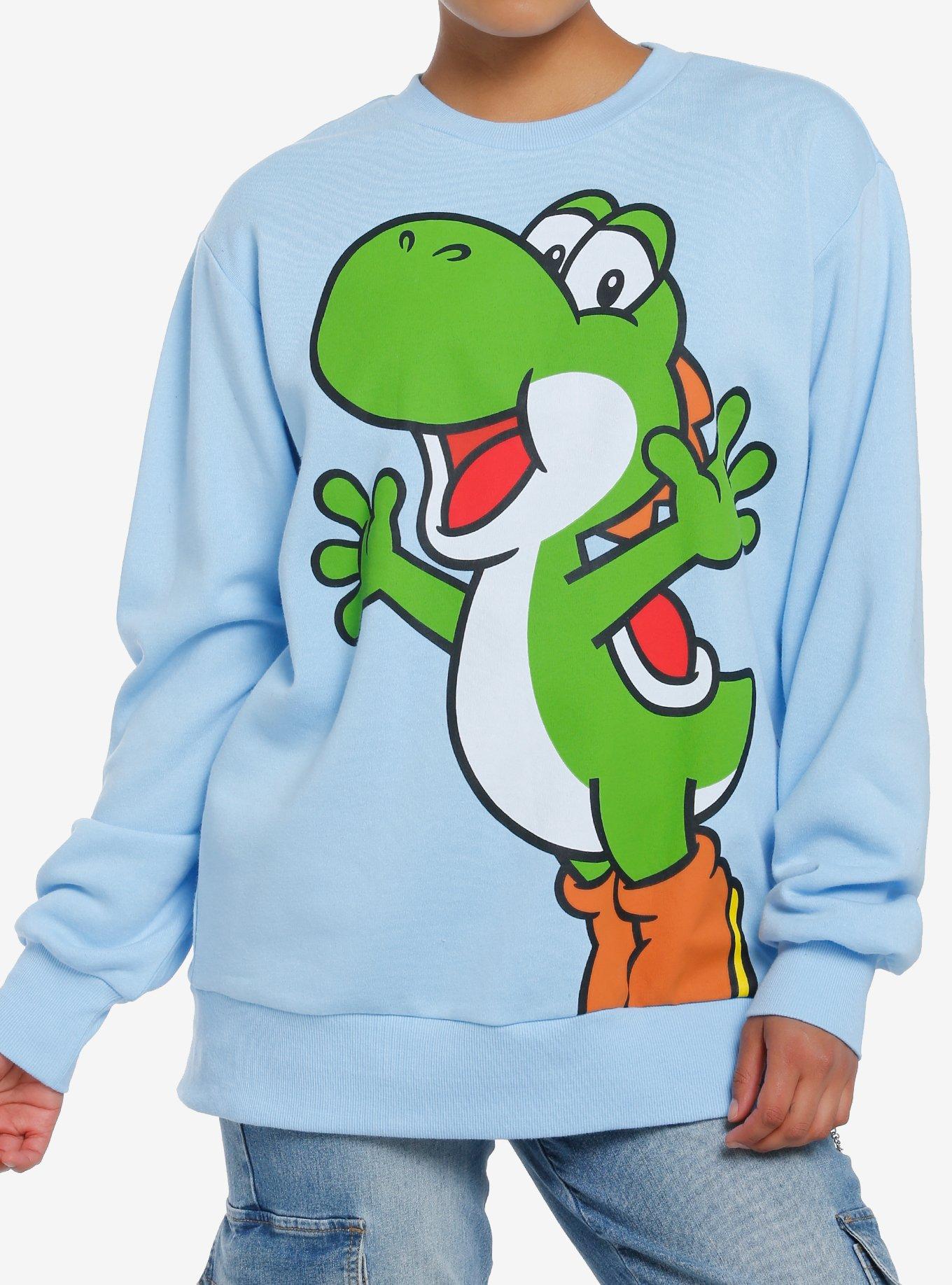 Super Mario Bros. Yoshi Jumbo Graphic Girls Sweatshirt, MULTI, hi-res