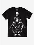 Skeleton Mask Girl T-Shirt By Zombie Makeout Club, BLACK, hi-res