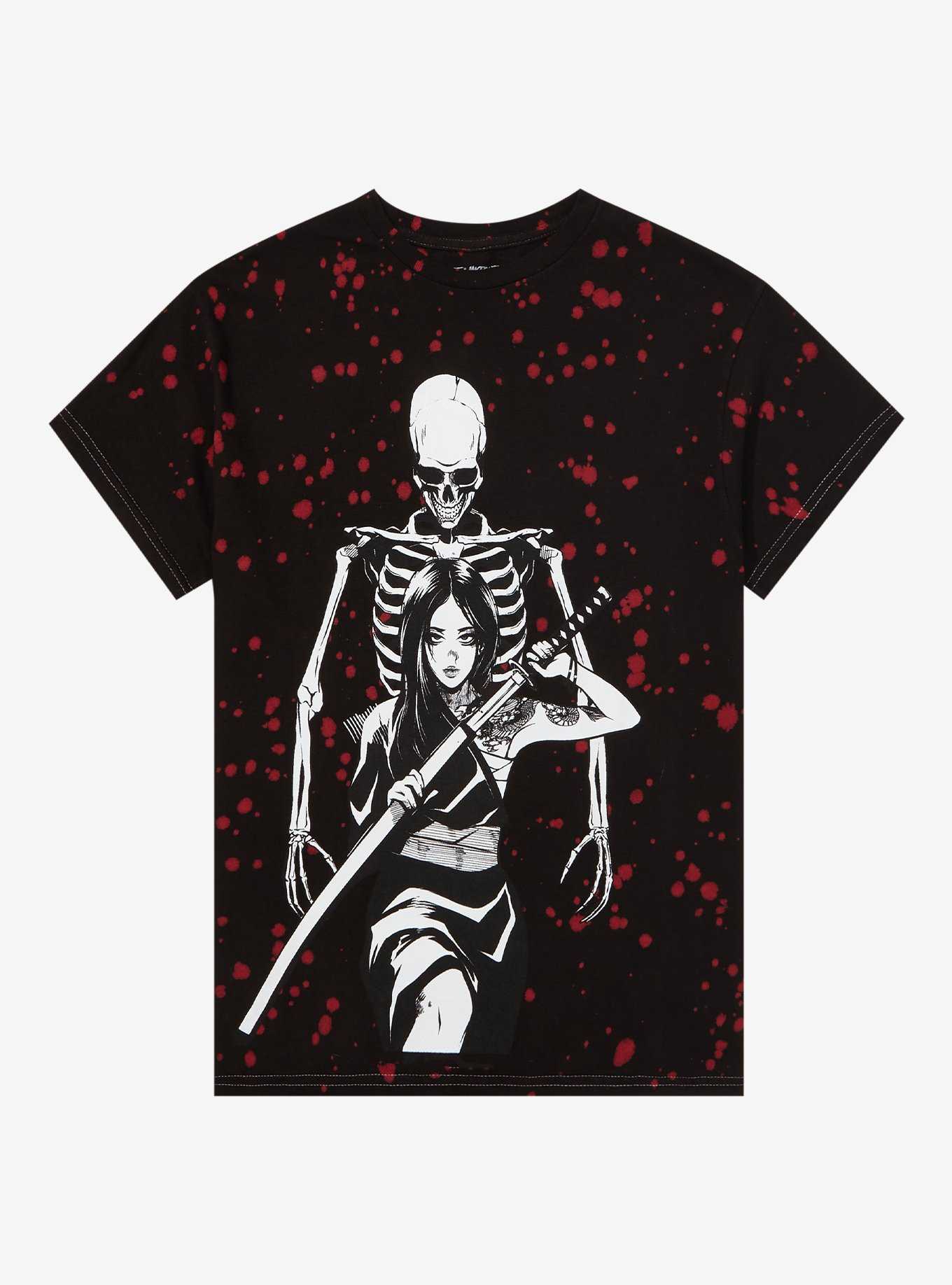 Zombie Makeout Club Katana Skeleton T-Shirt, , hi-res