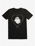 SpooksieBoo Cutesy Ghost Flower Crown T-Shirt, BLACK, hi-res