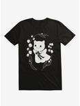 SpooksieBoo Cat Ghost T-Shirt, BLACK, hi-res