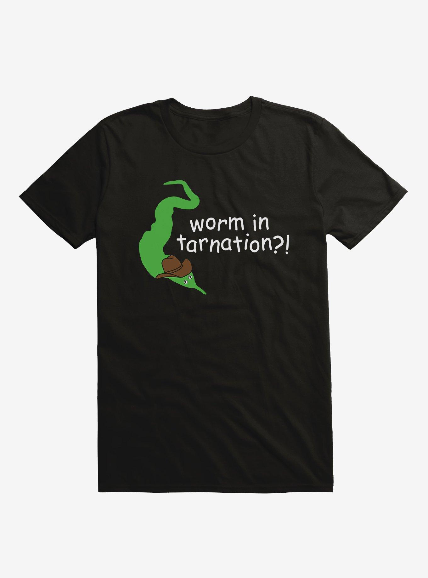 Squiggle Worms Tarnation T-Shirt, BLACK, hi-res