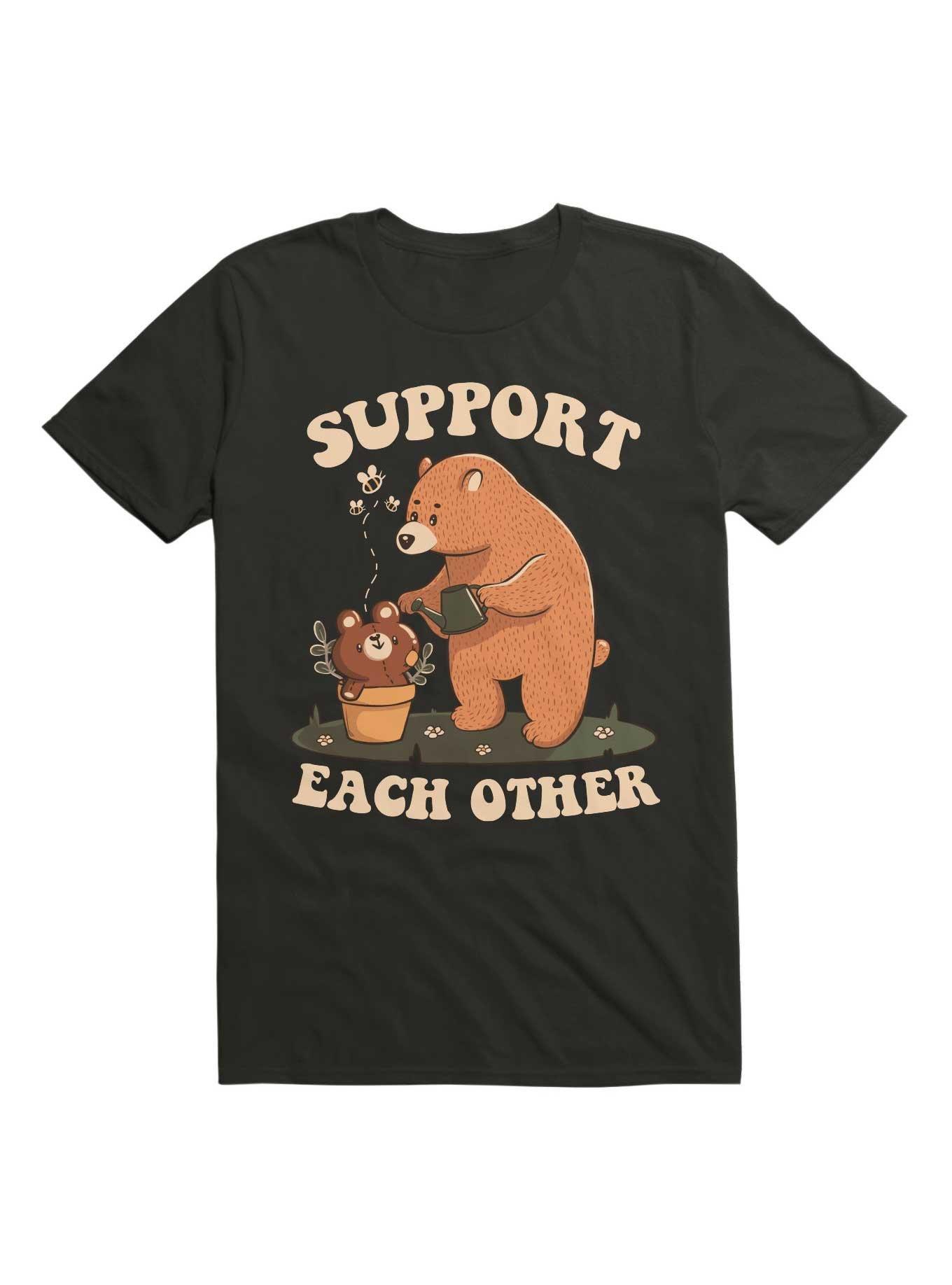 Support Each Other Lovely Bears T-Shirt, BLACK, hi-res