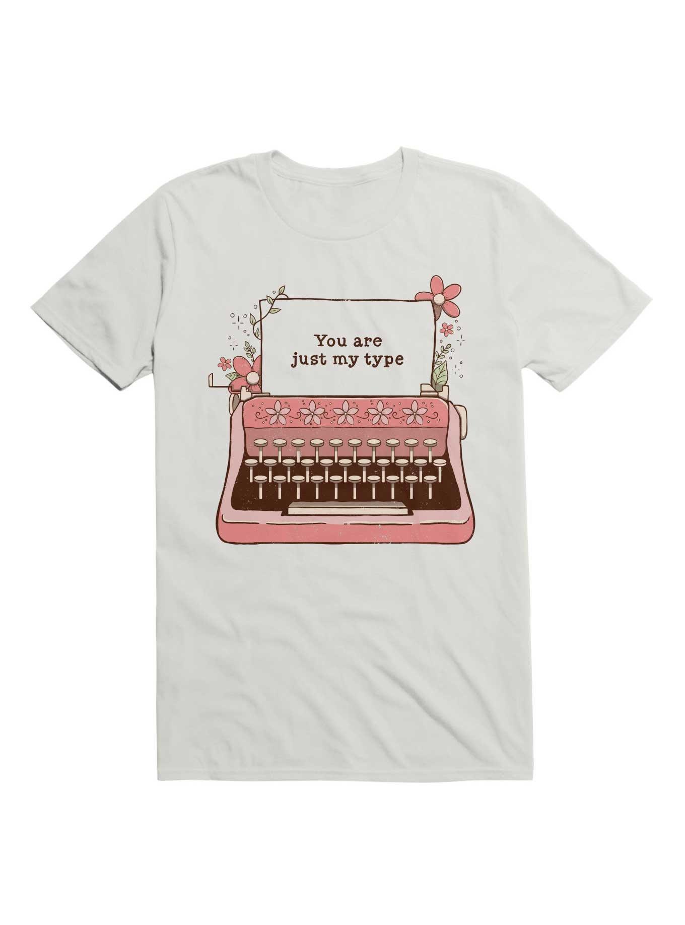 You Are Just My Type Floral T-Shirt, WHITE, hi-res