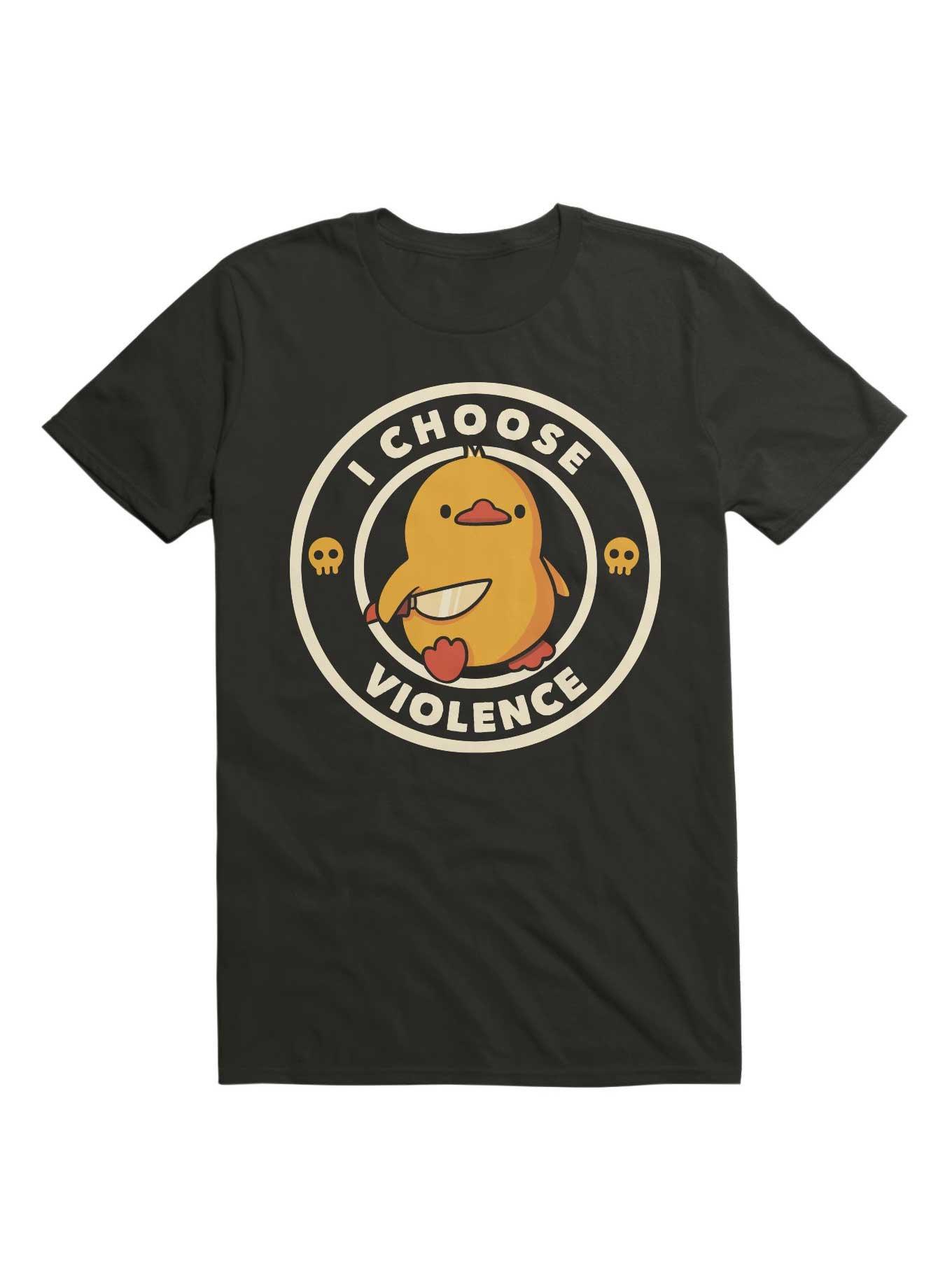 THRDLESS I Choose Violence Duck T-Shirt