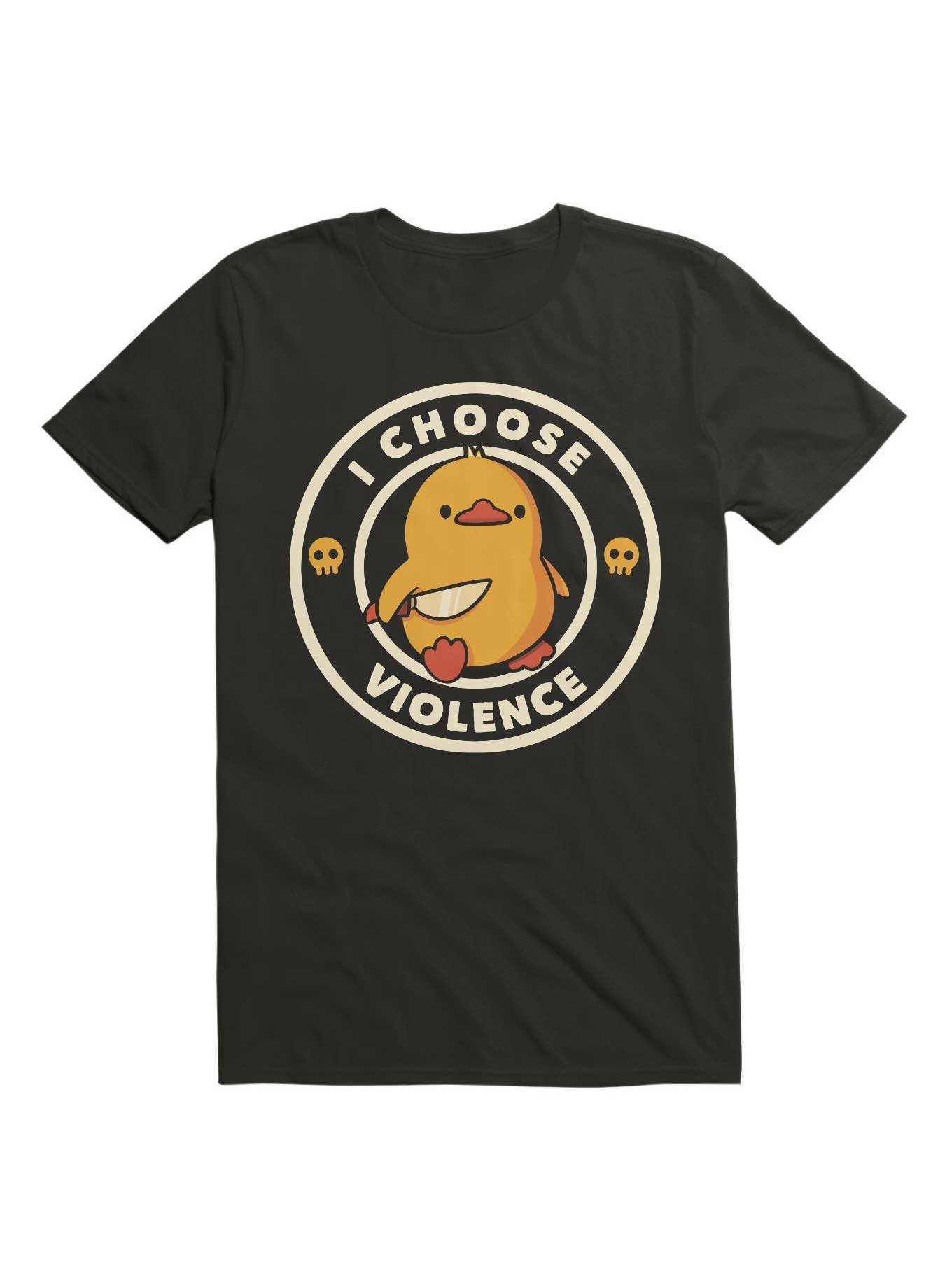 I Choose Violence Duck T-Shirt, , hi-res
