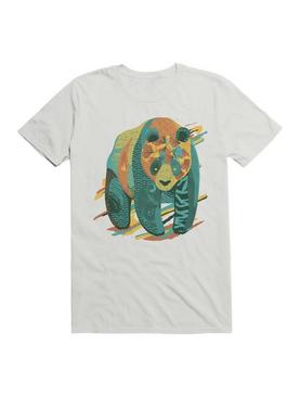 Colorful Tattooed Panda Textures T-Shirt, , hi-res