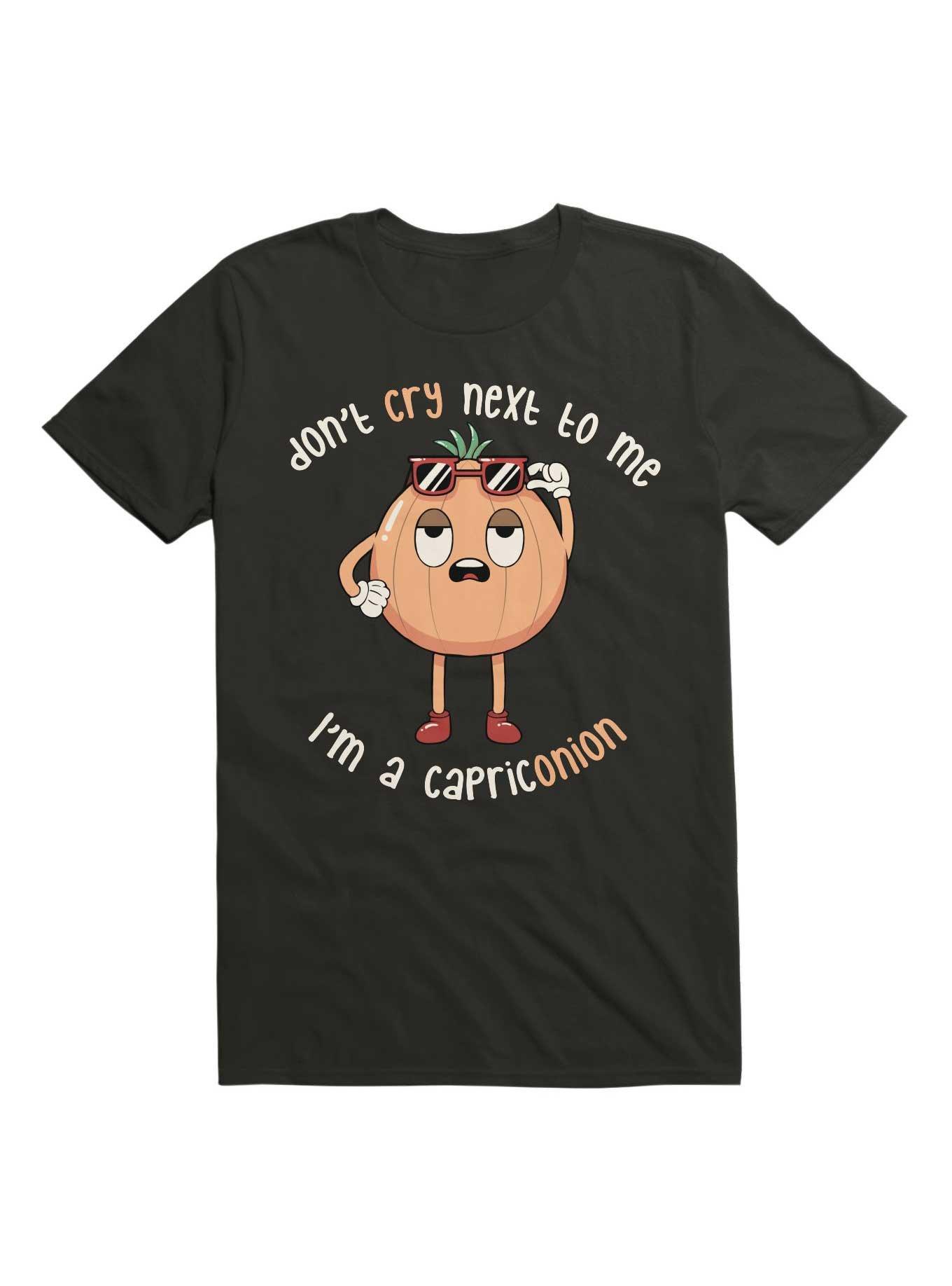 Don't Cry Next To Me I'm A Capriconion T-Shirt, BLACK, hi-res