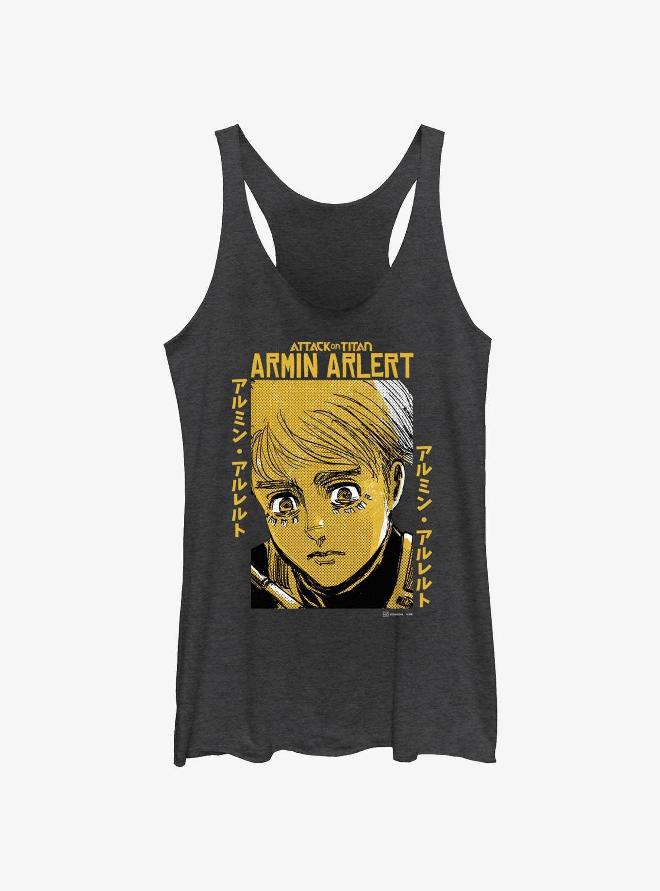 Attack on Titan Armin Arlert Portrait Girls Tank Hot Topic Web Exclusive, , hi-res