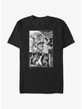 Attack on Titan Eren Yeager Manga Collage T-Shirt, BLACK, hi-res