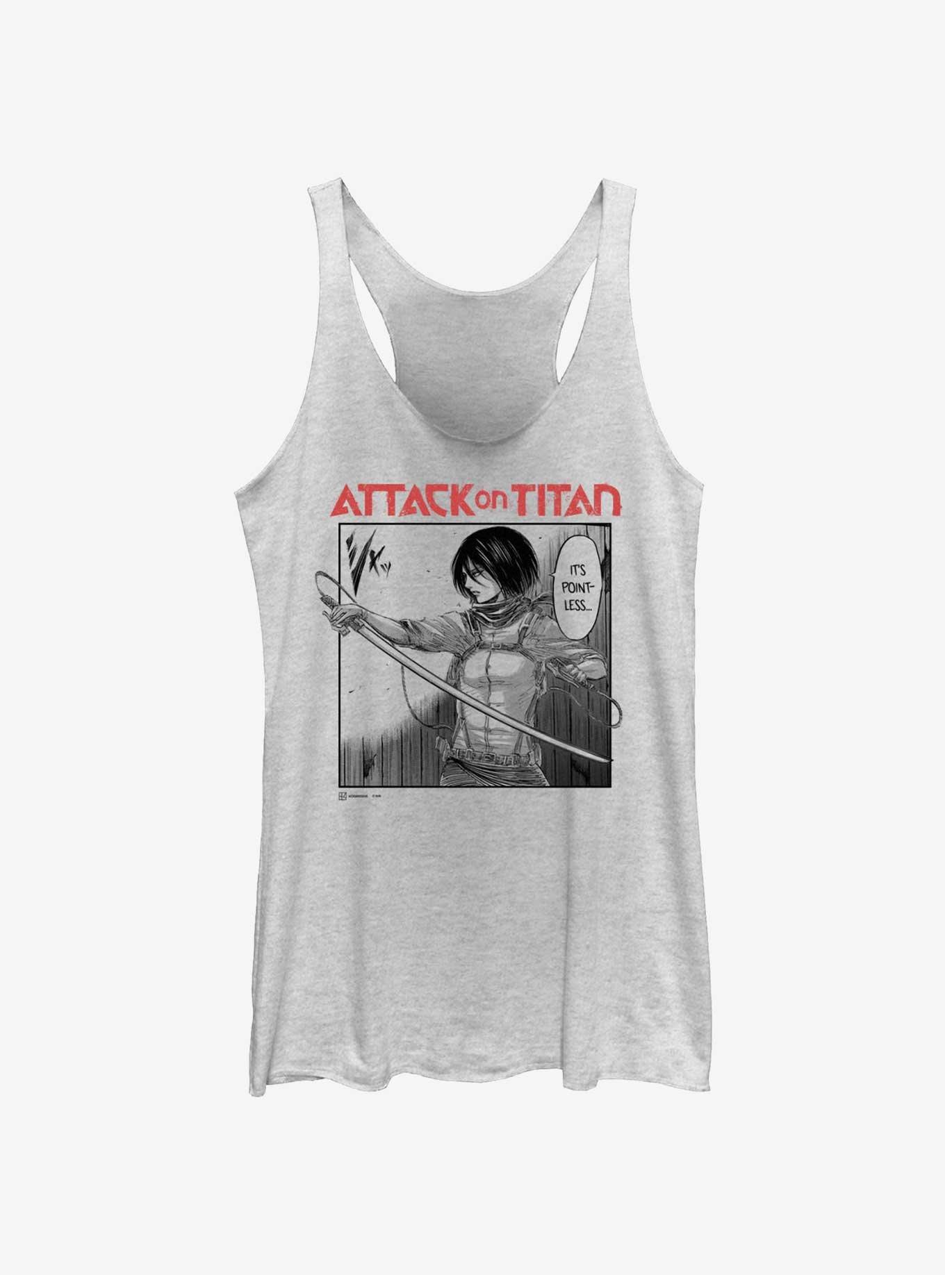Attack on Titan Mikasa It's Pointless Manga Girls Tank Hot Topic Web Exclusive, , hi-res