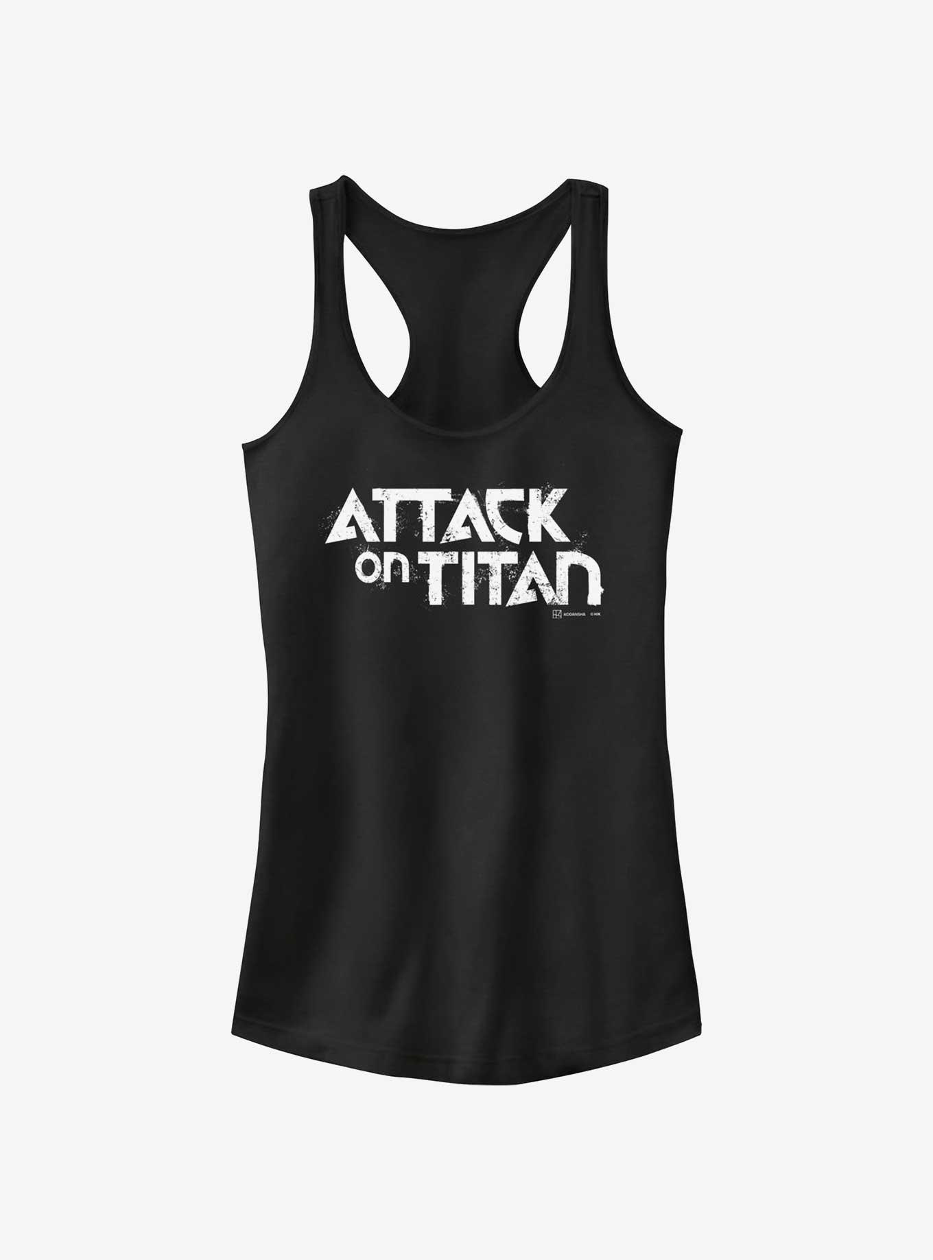 Attack on Titan Logo Girls Tank, BLACK, hi-res