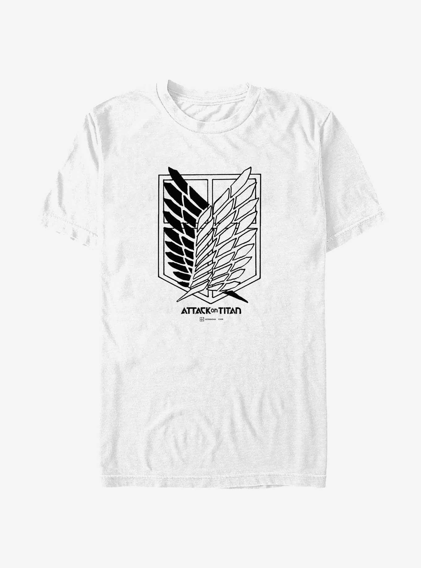 Attack on Titan Scout Regiment Logo T-Shirt, WHITE, hi-res