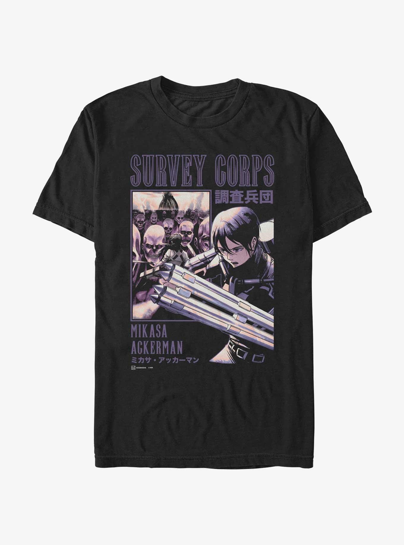 Attack on Titan Survey Corps Mikasa Ackerman Poster T-Shirt, , hi-res