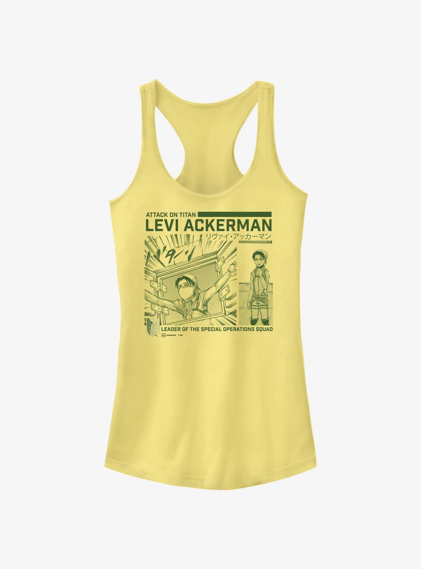 Attack on Titan Cleaning Levi Girls Tank Hot Topic Web Exclusive, , hi-res