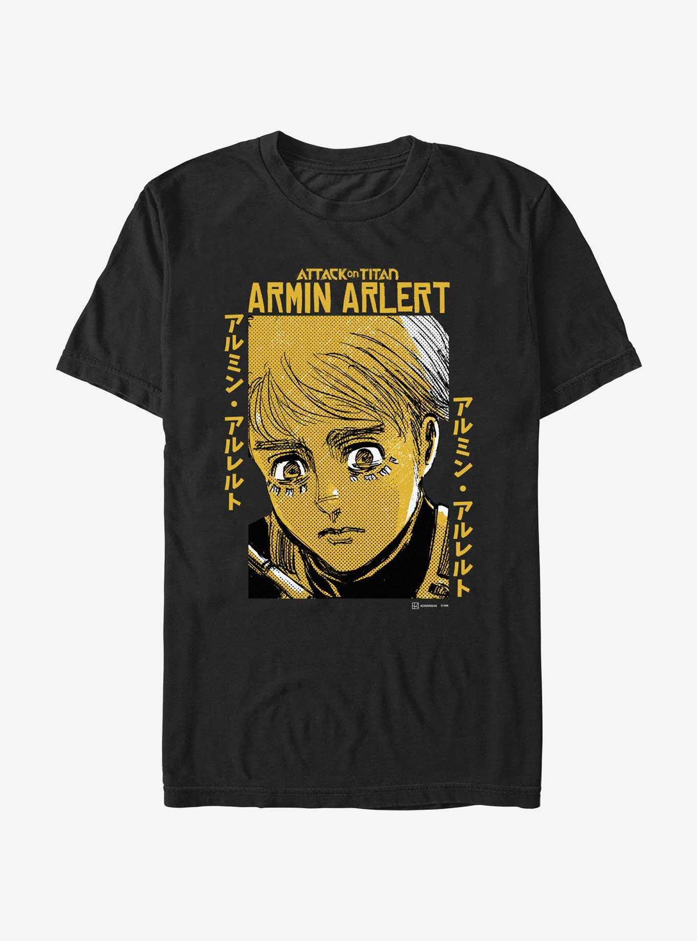 Attack on Titan Armin Arlert Portrait T-Shirt Hot Topic Web Exclusive, , hi-res