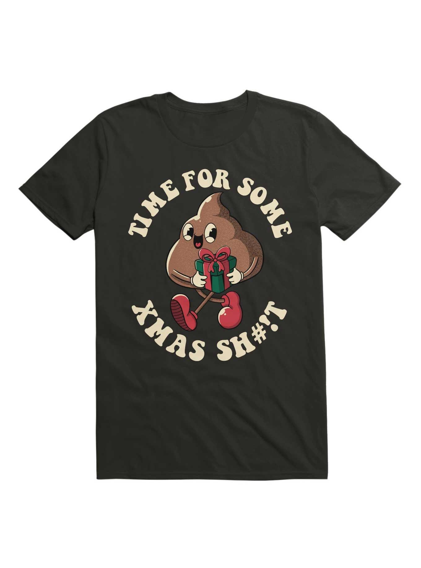 Time For Some Xmas Sh#!t T-Shirt, BLACK, hi-res