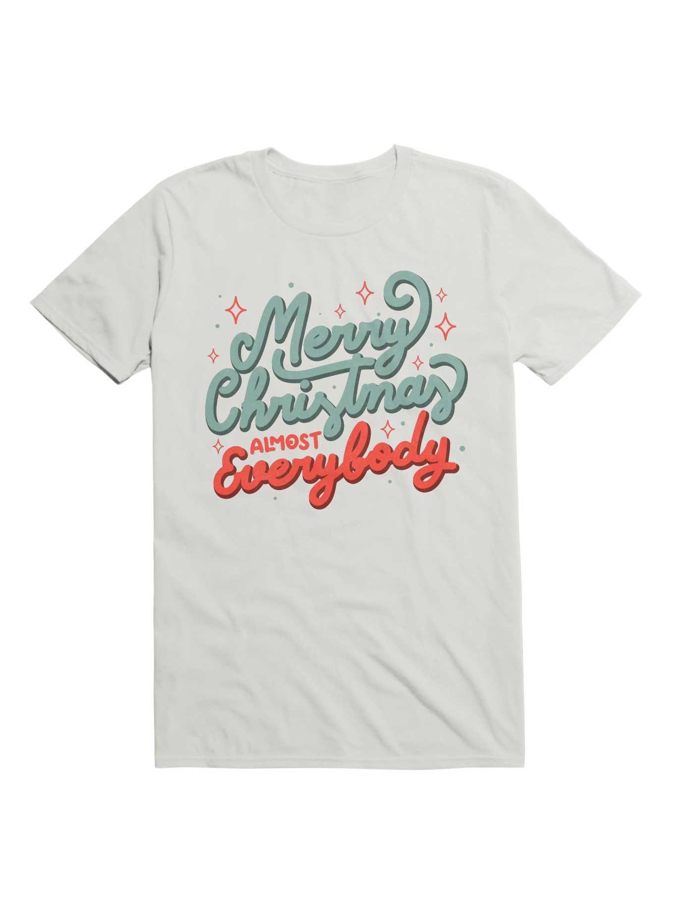 Merry Christmas Almost Everybody T-Shirt, WHITE, hi-res