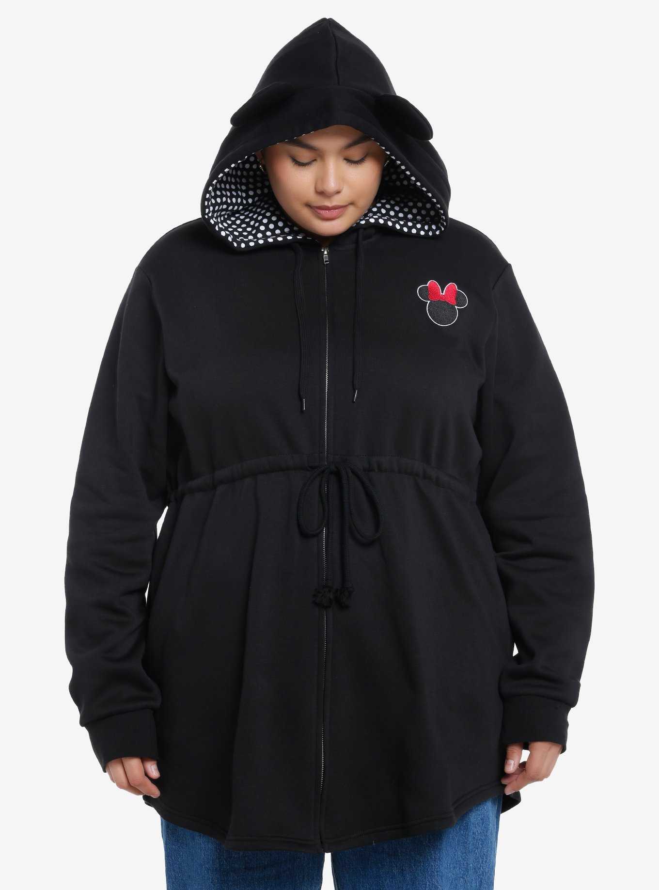 Her Universe Disney Minnie Mouse Longline Hoodie Plus Size Her Universe Exclusive, , hi-res