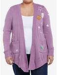 Her Universe Disney Tangled Icons Draped Cardigan Plus Size Her Universe Exclusive, LILAC, hi-res