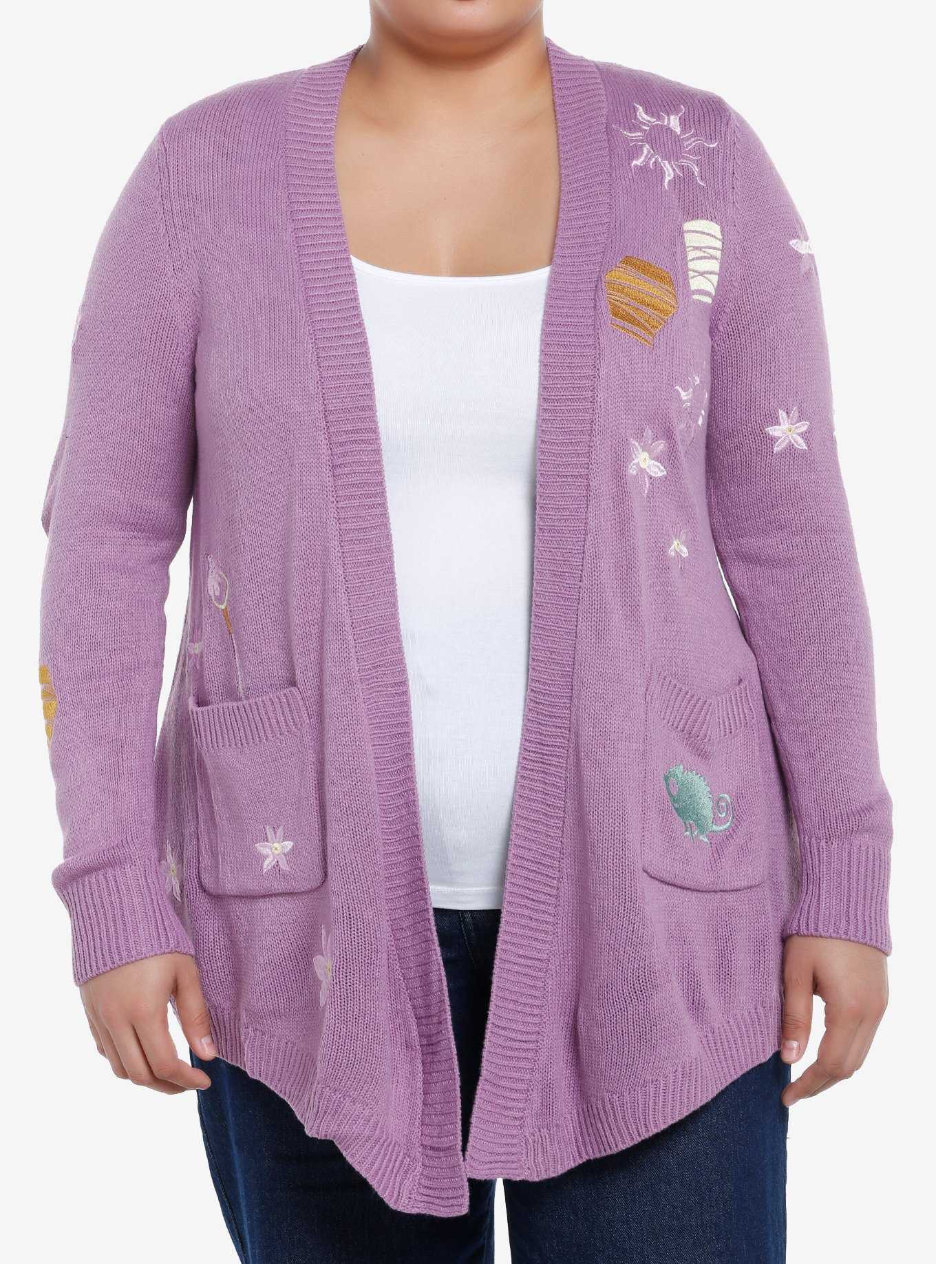 Her Universe Disney Tangled Icons Draped Cardigan Plus Size Her Universe Exclusive, , hi-res