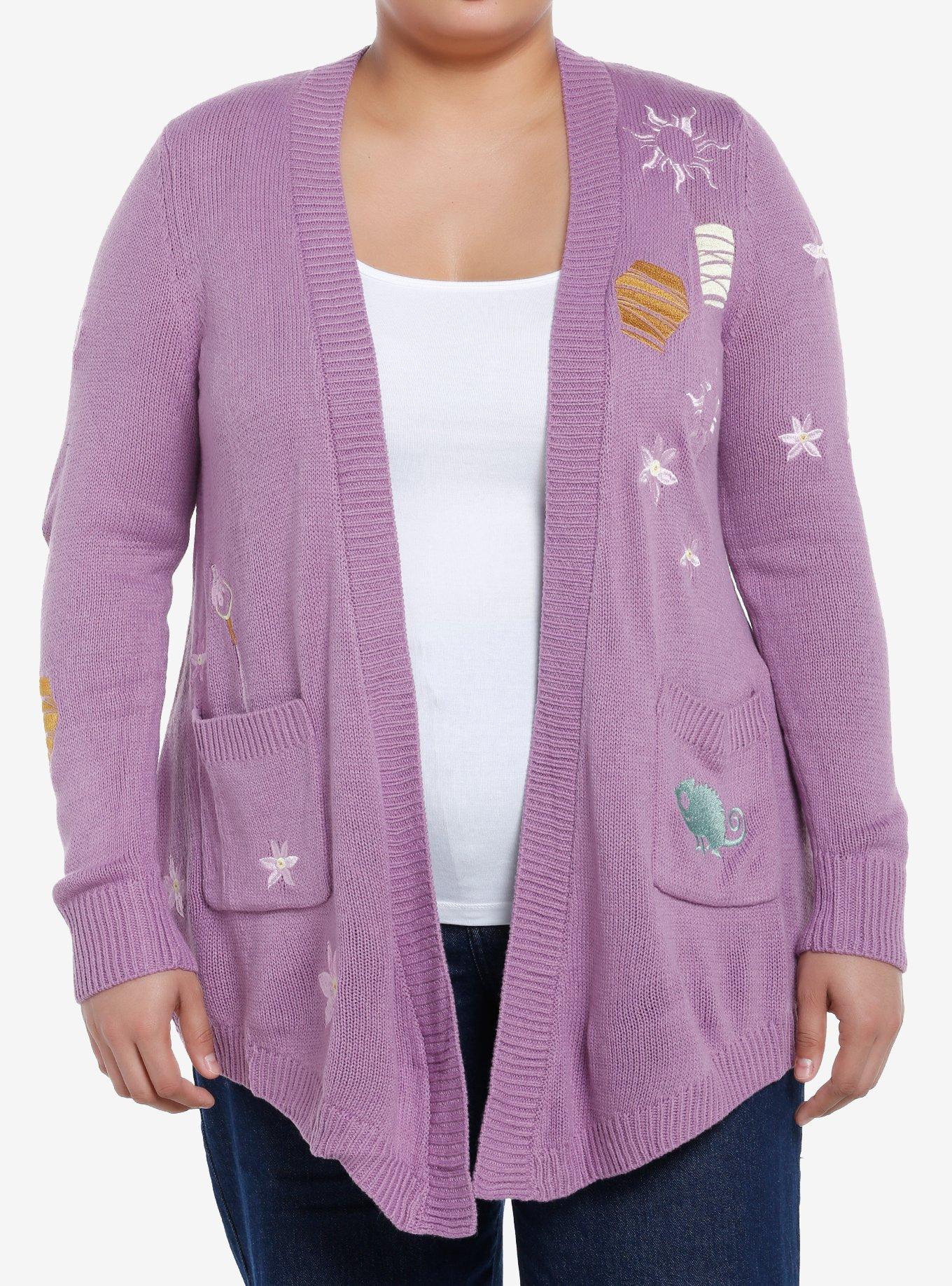 Her Universe Disney Tangled Icons Draped Cardigan Plus Size Her Universe Exclusive, , hi-res