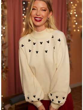 Her Universe Disney Mickey Mouse Pearl Sweater Her Universe Exclusive, , hi-res