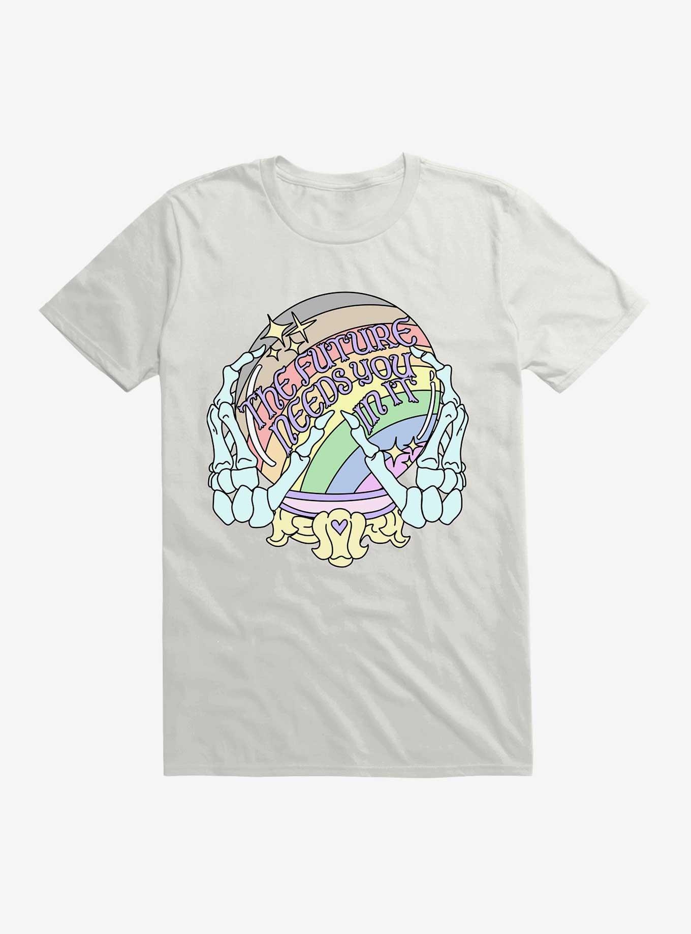 Pride Abprallen The Future Needs You In It T-Shirt, WHITE, hi-res
