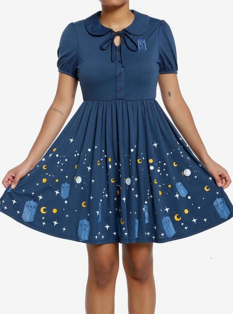 Doctor Who TARDIS Starry Night Dress | Hot Topic