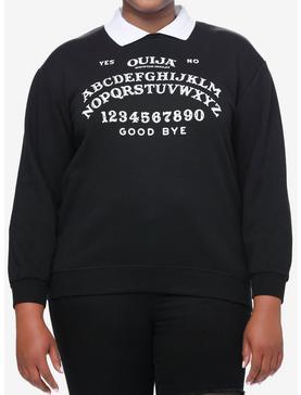 Ouija Board Collared Girls Sweatshirt Plus Size, , hi-res