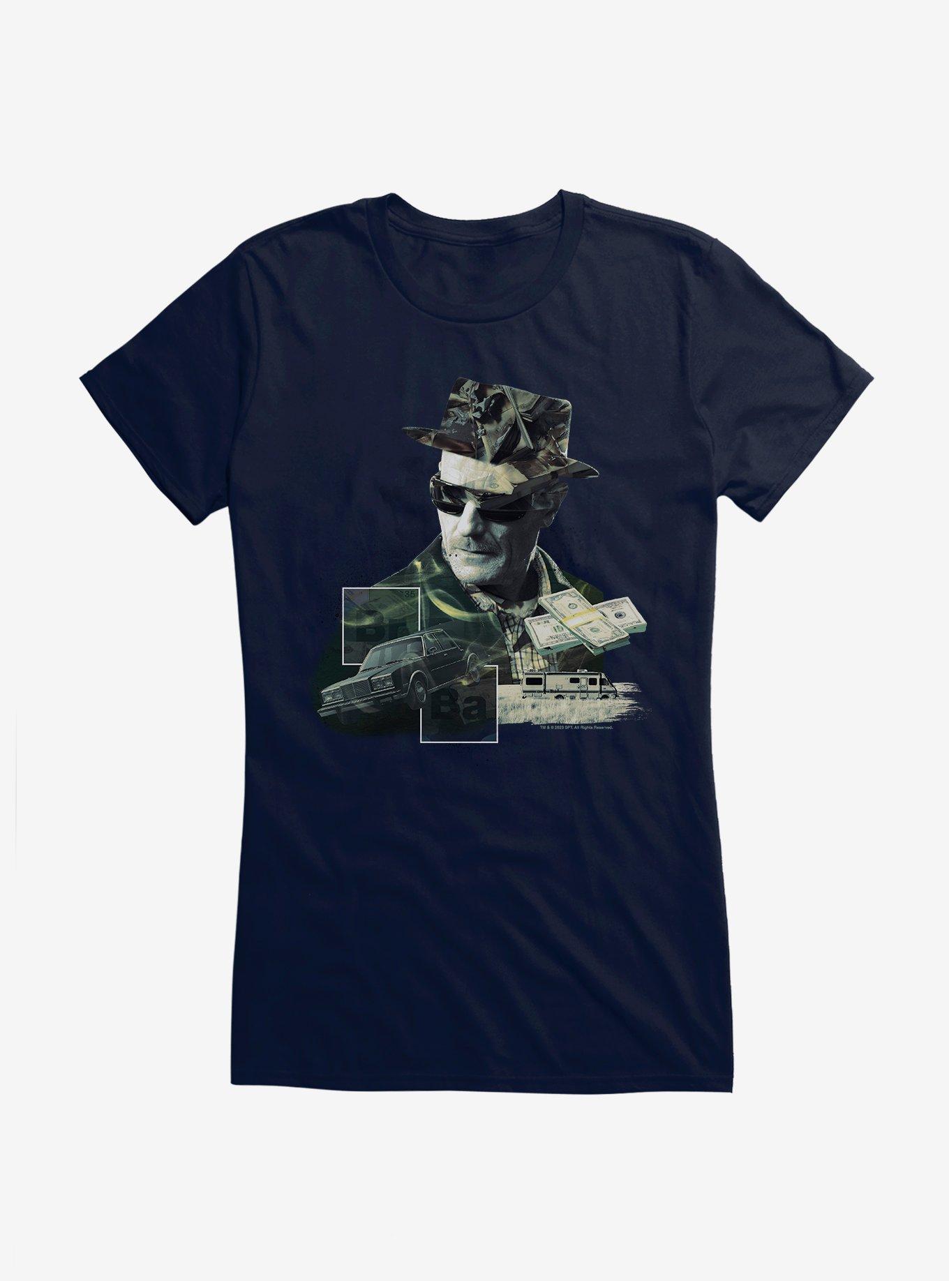 Breaking Bad Heisenberg Collage Girls T-Shirt, NAVY, hi-res