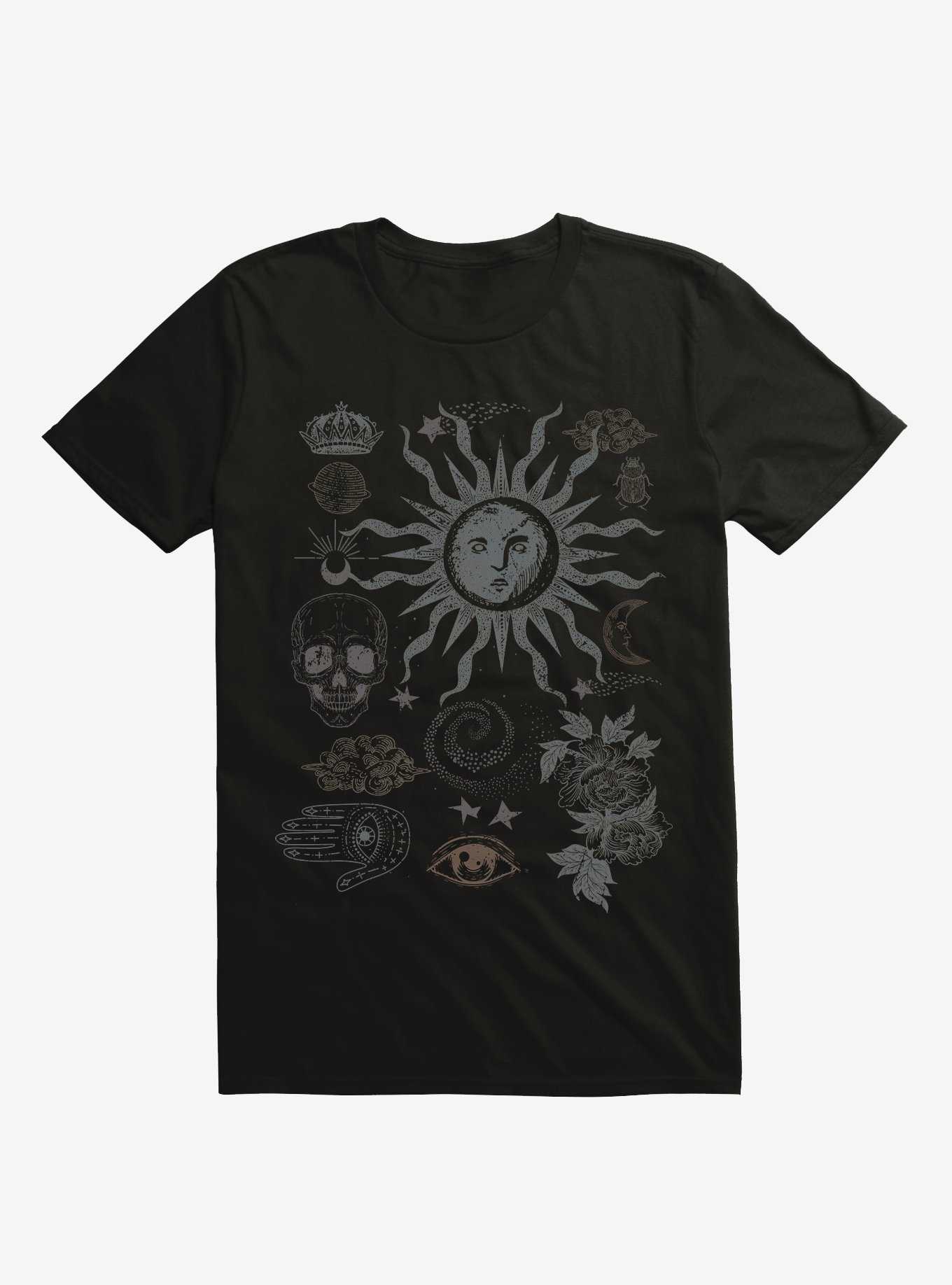 Goth Celestial Icons T-Shirt, , hi-res