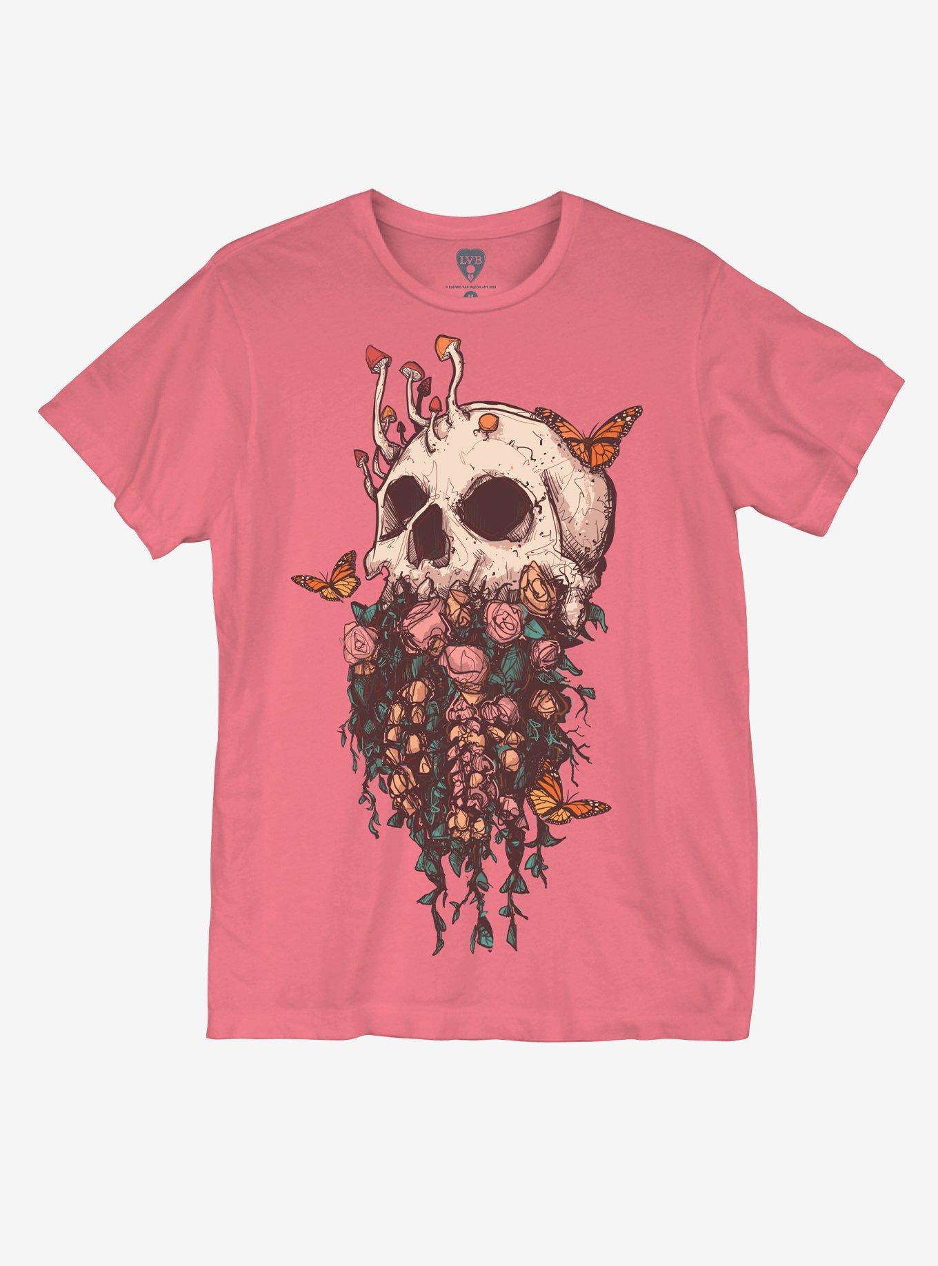 pink skull t shirt