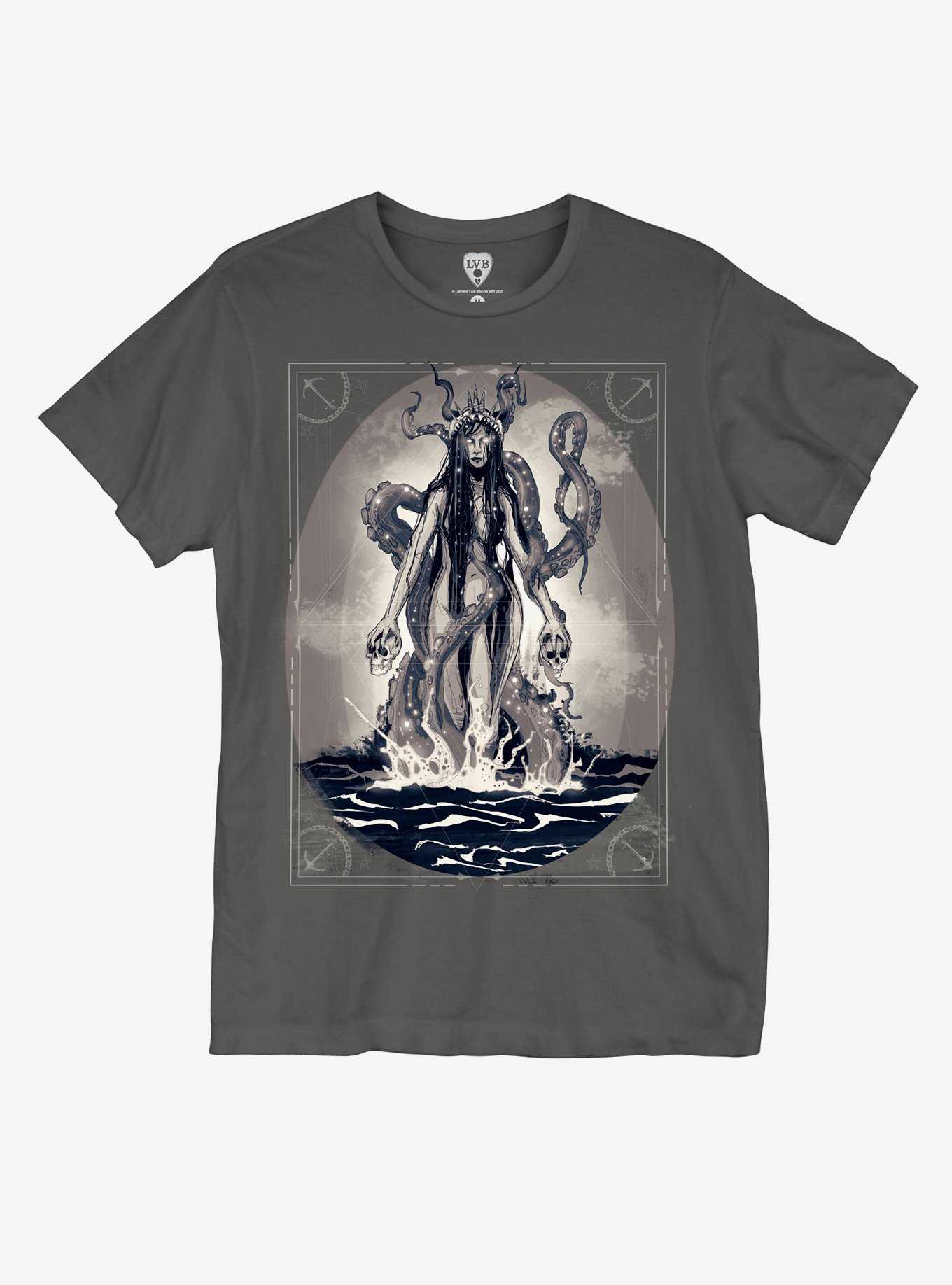 Mystical Siren T-Shirt By LVB Art, , hi-res