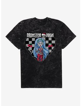 Monster High Ghoulia Yelps Checkerboard Heart Mineral Wash T-Shirt, , hi-res