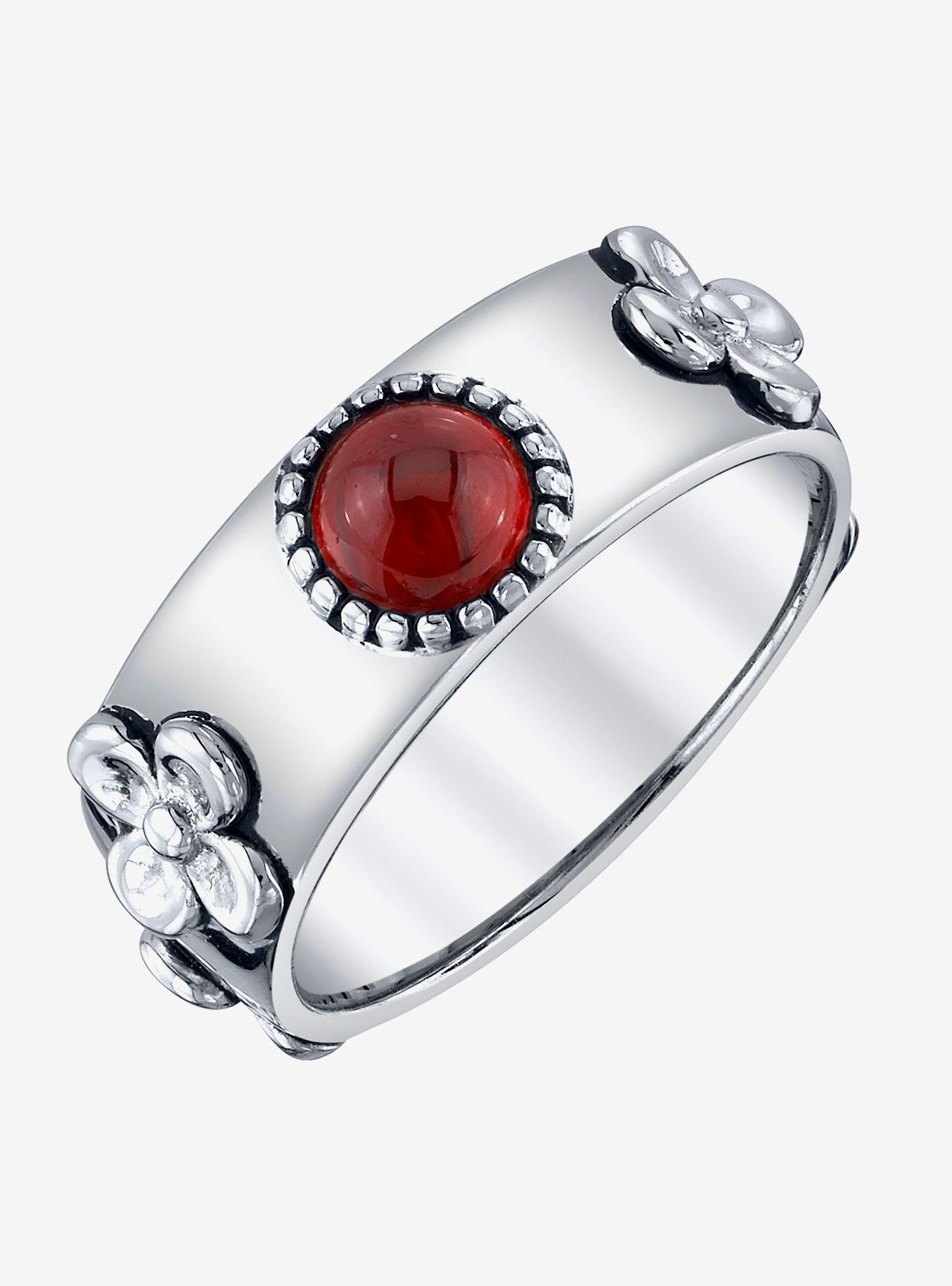 Studio Ghibli X RockLove Howl's Moving Castle Red Crystal Ring